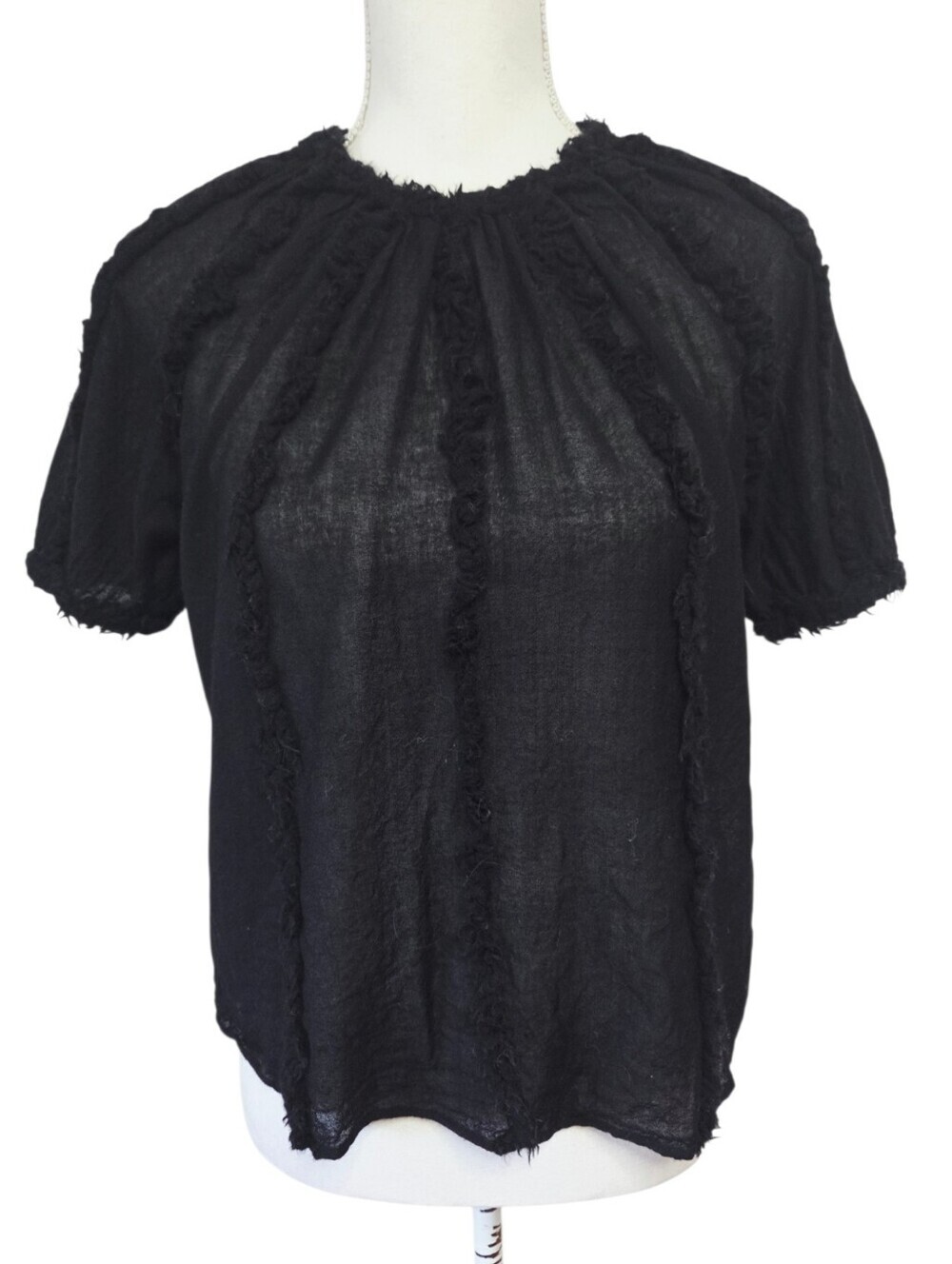Ulla Johnson Gracelle Top Black Size 4 - Picture 3 of 10